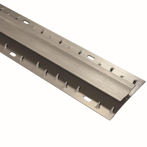 Fc220 Double Edge Brushed Steel 2.7m door bars and profiles