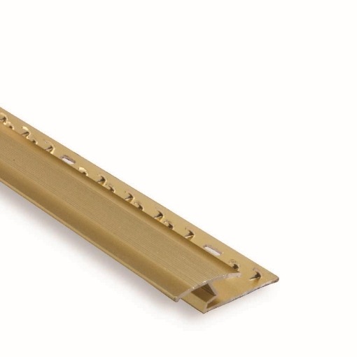 Floorlink P245 8mm Zig Zag Gold 3ft door bars and profiles