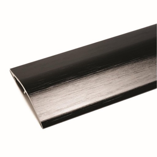 M08 Ramp Edge Medium Brushed Black 2.7m M08.9bba door bars and profiles
