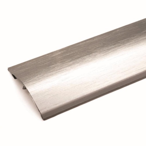 M08 Ramp Edge Medium Brushed Steel Nickel 2.7m M08.9bsa door bars and profiles