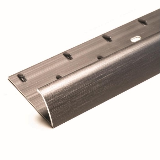 M26 Single Edge Brushed Pewter 2.7m M26.9pw door bars and profiles