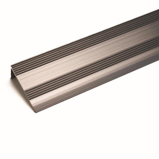 M74 Nosing 9mm Brushed Pewter 2.7m M74.9pwa door bars and profiles