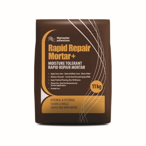Tilemaster Rapid Repair Mortar + 11kg adhesives and floor preparation